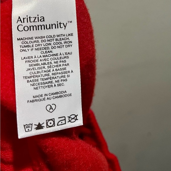 NWT Aritzia X Min Heo Lunar NY Mega flashing red joggers/ sweatpants - Picture 7 of 16